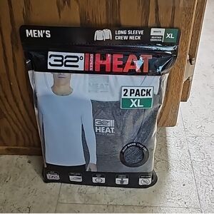 32° DEGREES MEN'S HEAT TEE 2 PK, nwt XL